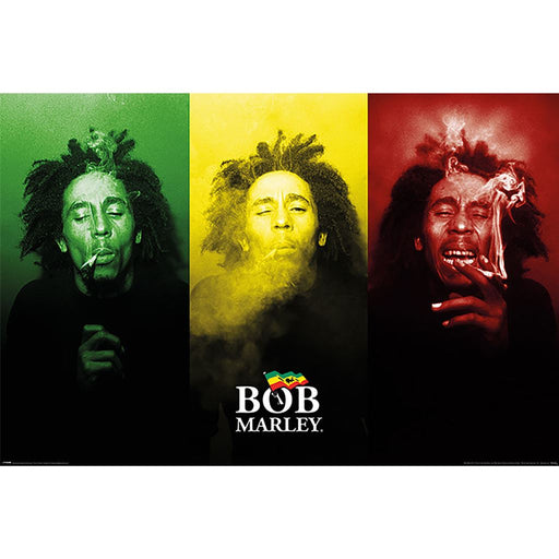 Bob Marley Tricolour Smoke Maxi Poster