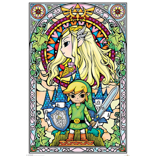 Zelda Stained Glass Maxi Poster