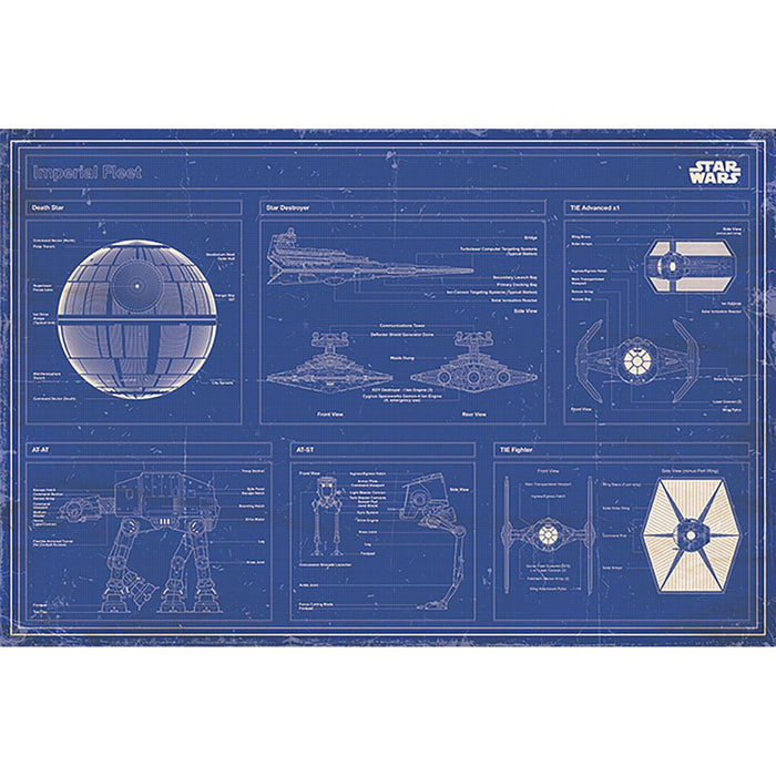 Imperial Fleet Blueprint Maxi Poster
