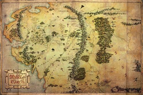 The Hobbit Journey Map Maxi Poster