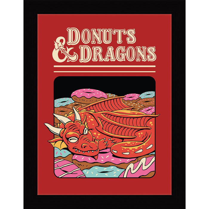 Donuts And Dragons 30X40 Poster