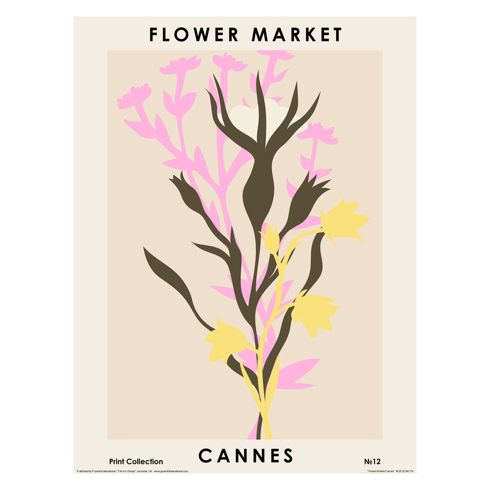 Flower Market Cannes 30X40 Poster