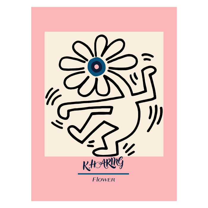 Keith Haring Flower 30X40 Poster