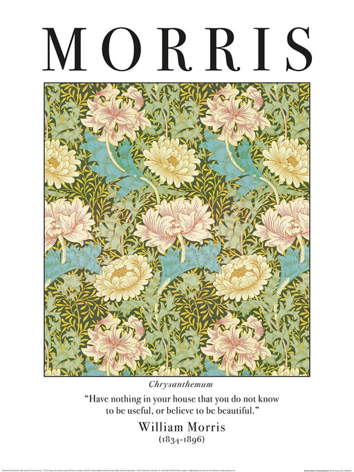 William Morris Chrysanthemum 30X40 Poster