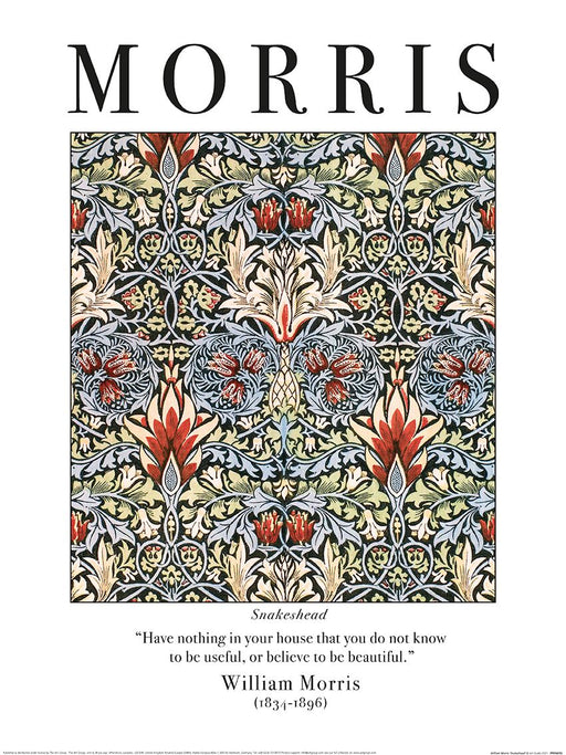William Morris Snakeshead 30X40 Poster