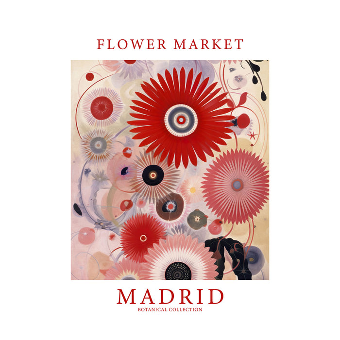 Flower Market Madrid 30X40 Poster