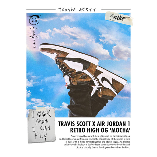 Look Mom, I Can Fly! - Travis Scott x Air Jordan 1 Poster