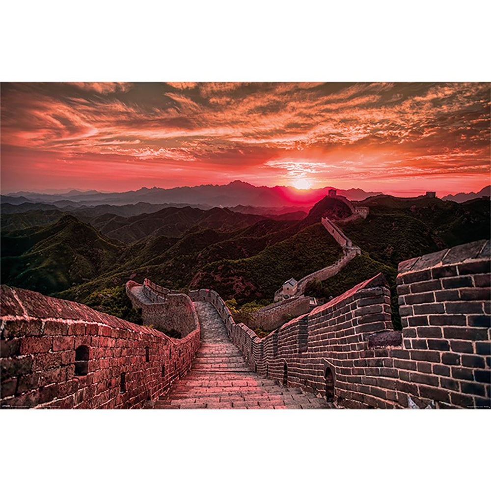 Great Wall Sunset Maxi Poster