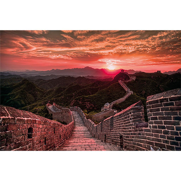 Great Wall Sunset Maxi Poster