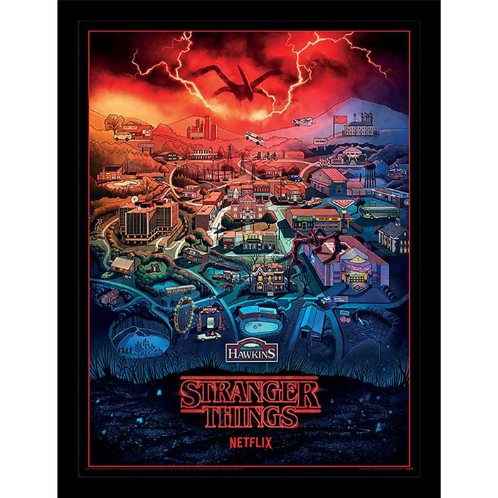 Hawkins Town 30X40 Poster