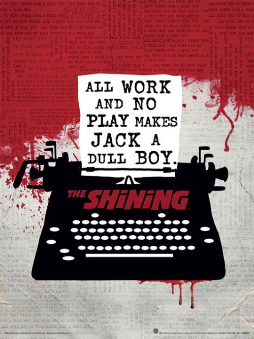 The Shining Typewriter 30X40 Poster