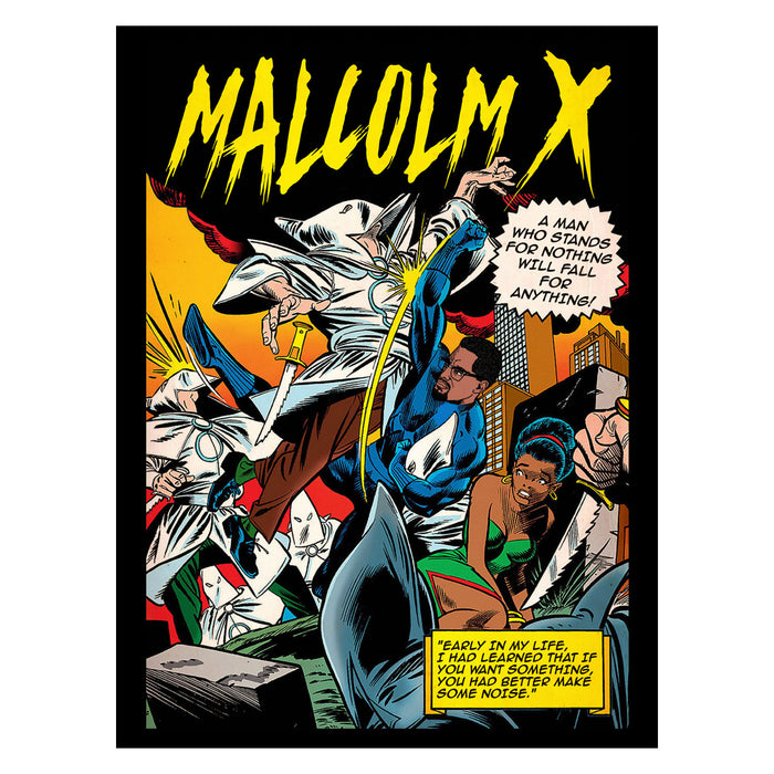 Malcom X Comic 30X40 Poster