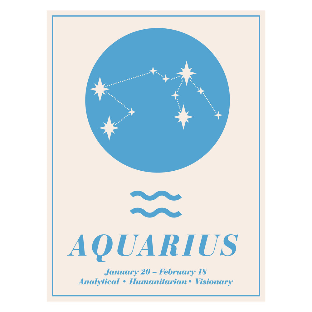 Zodiac - Aquarius 30X40 Poster