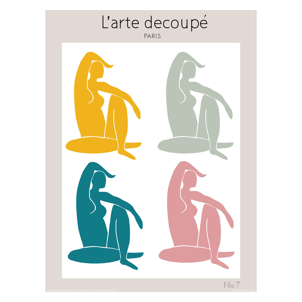 4 Figures Paris 30X40 Poster
