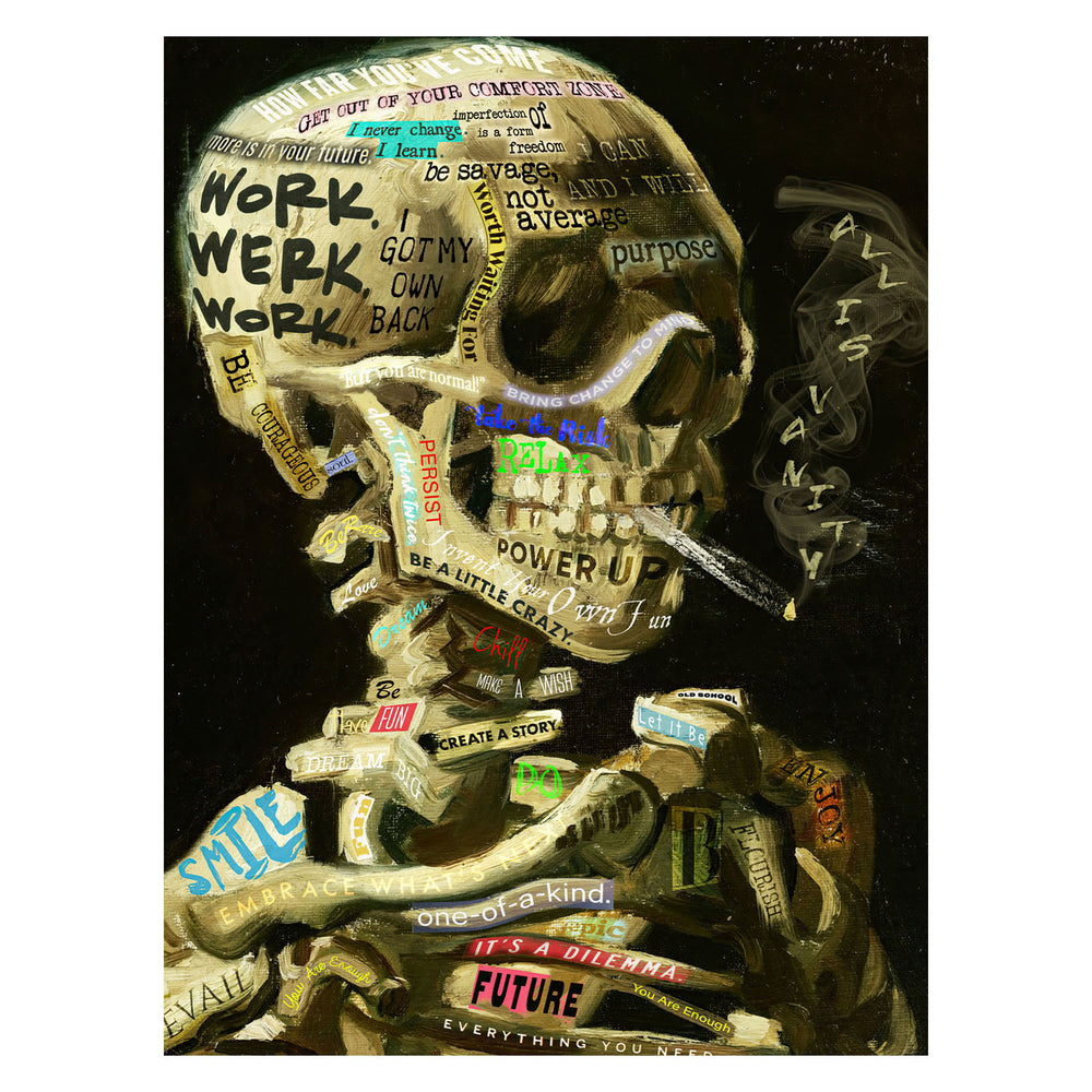Van Gogh Skullish 30X40 Poster