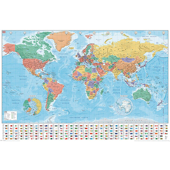 World Map Modern 2020 Maxi Poster